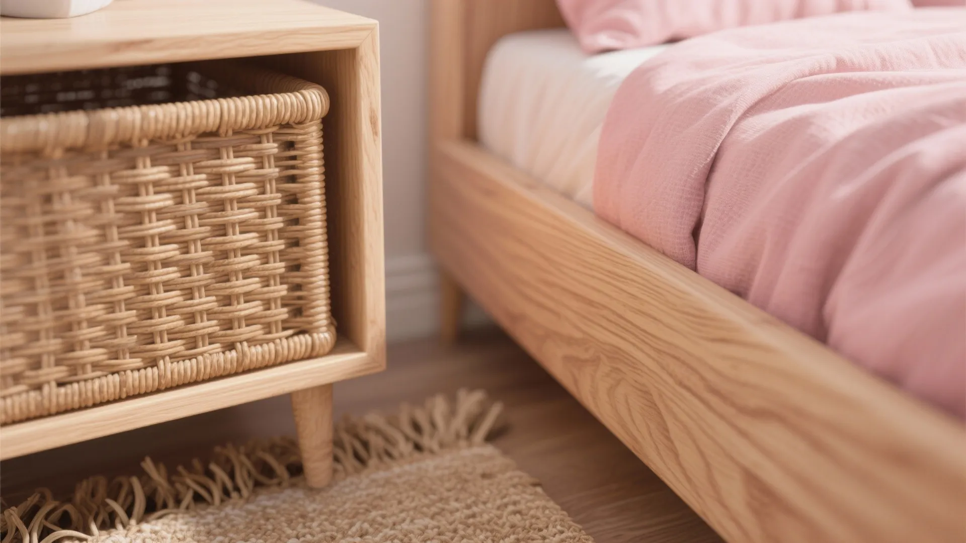 2. Natural textures to tame the pink