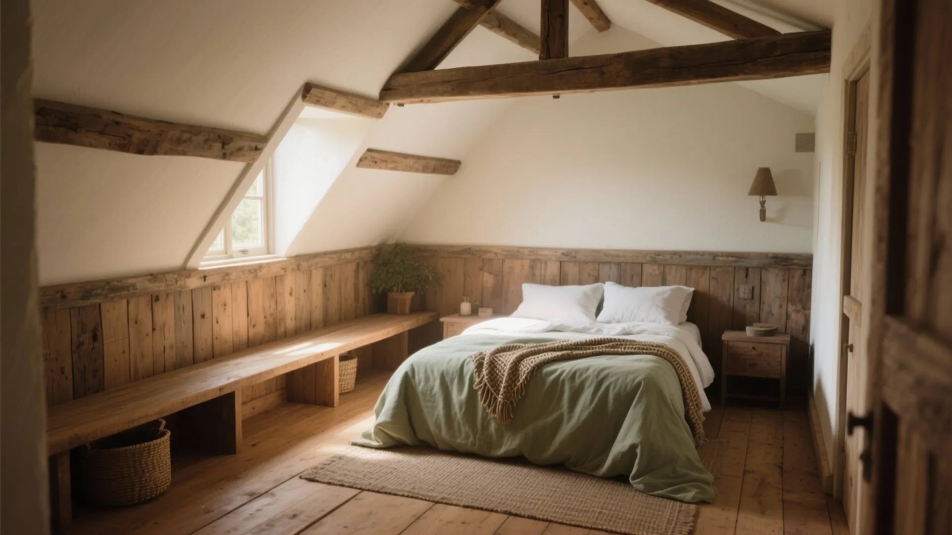 4. Natural Wood and Soft Neutrals