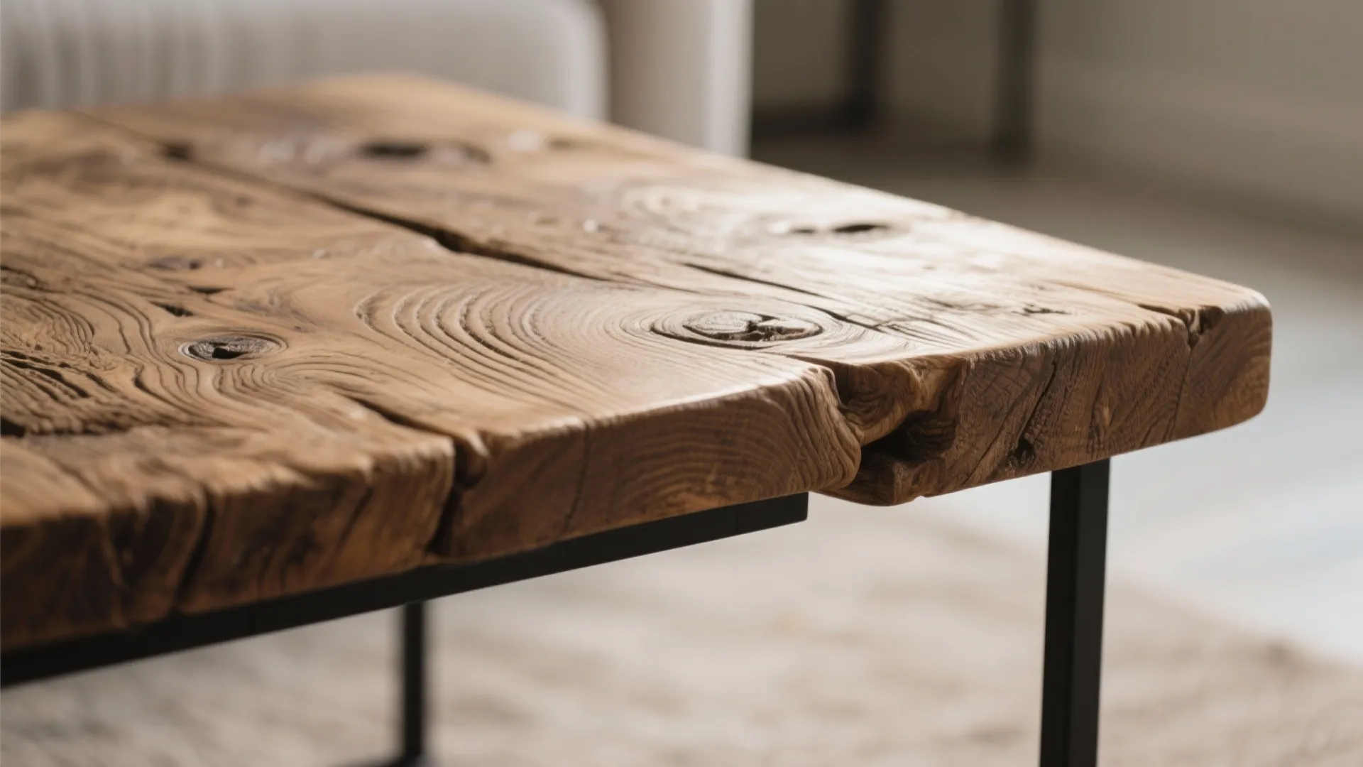 Natural wood accents for warmth