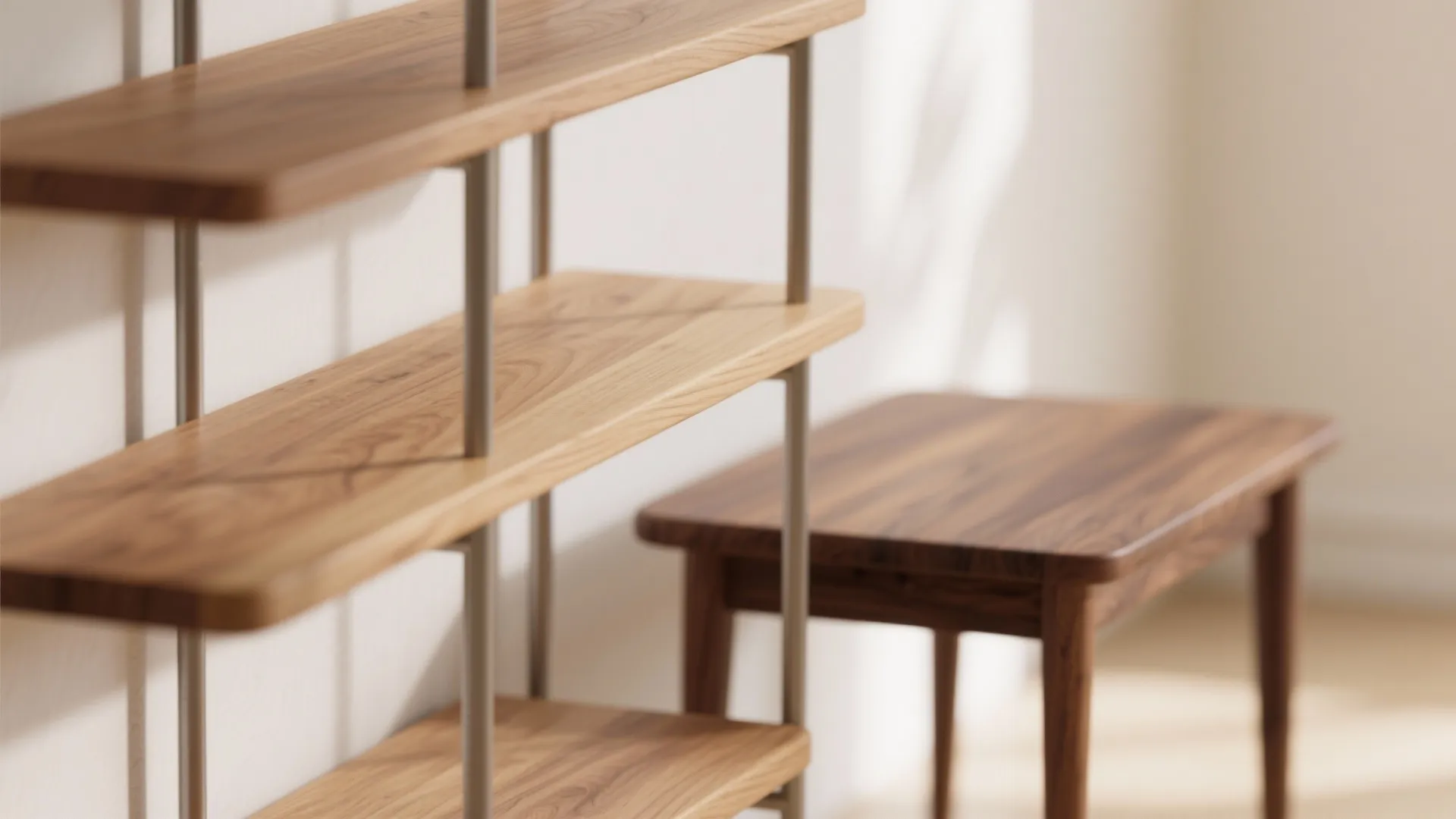 Natural wood accents