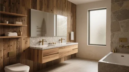 5 Natural Wood Bathroom Ideas