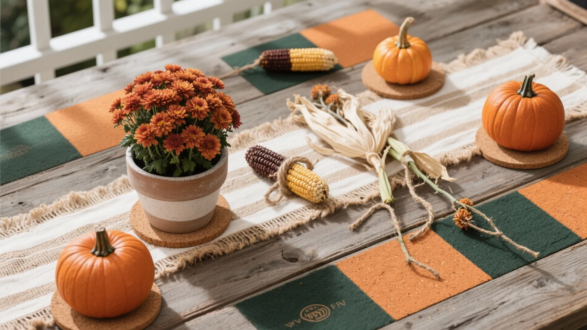 Nature-Forward Pieces: Pumpkins, Mums, and Rustic Textures