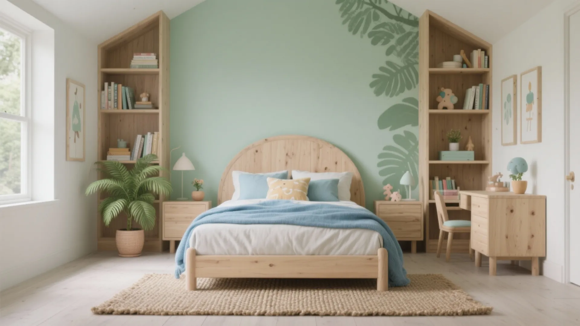 Nature Greens with Wood Accents