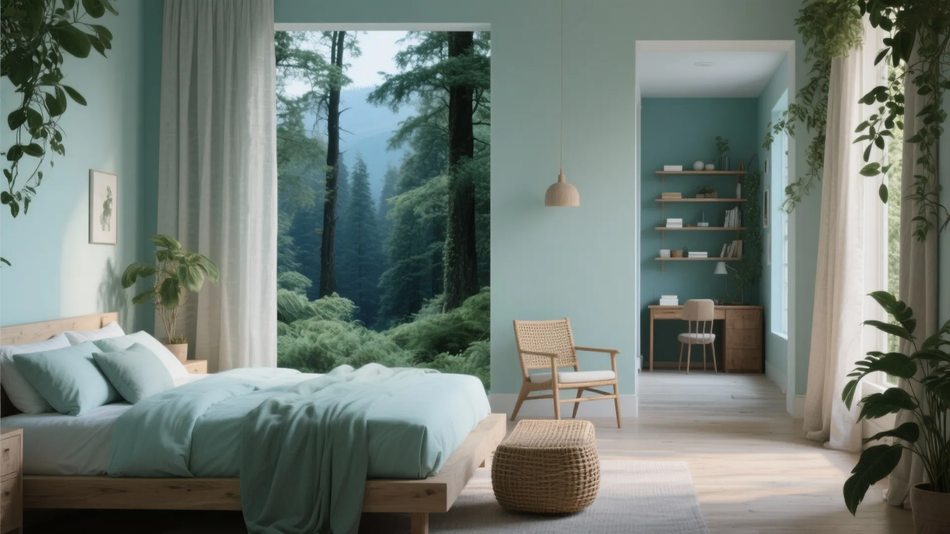 5. Nature-inspired greens and blues