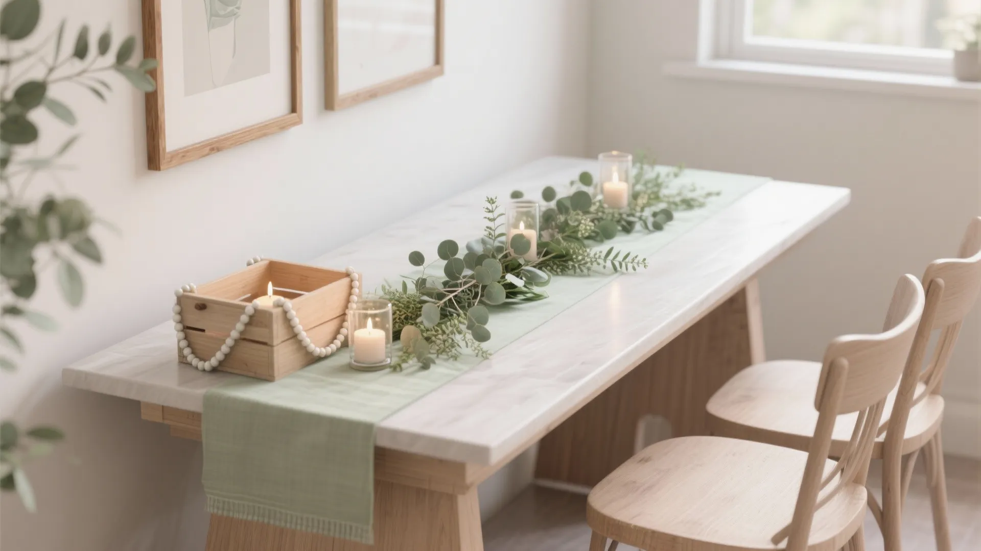 Nature-Inspired Layers: Greens, Wood, and Soft Light