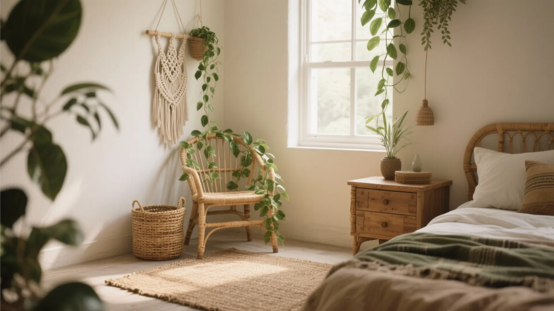 3. Bring in nature with materials and plants