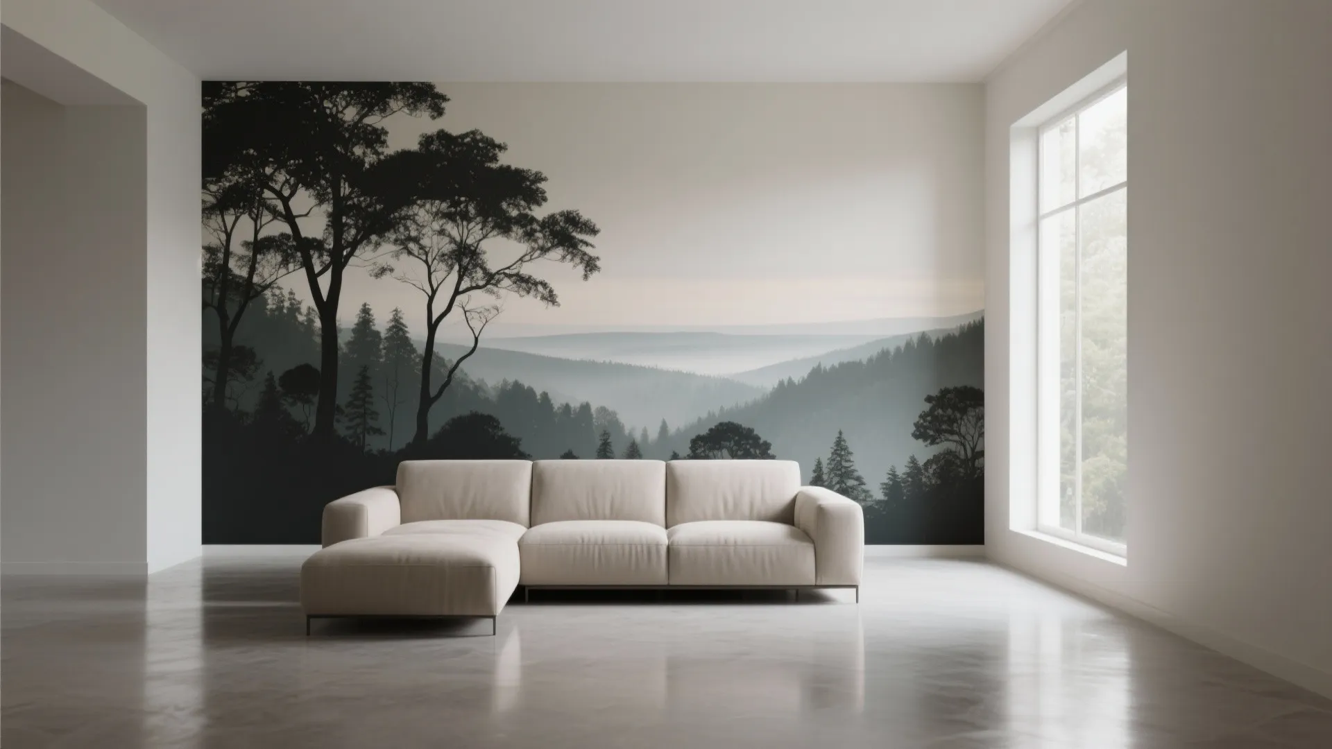 3. Nature Murals for Depth