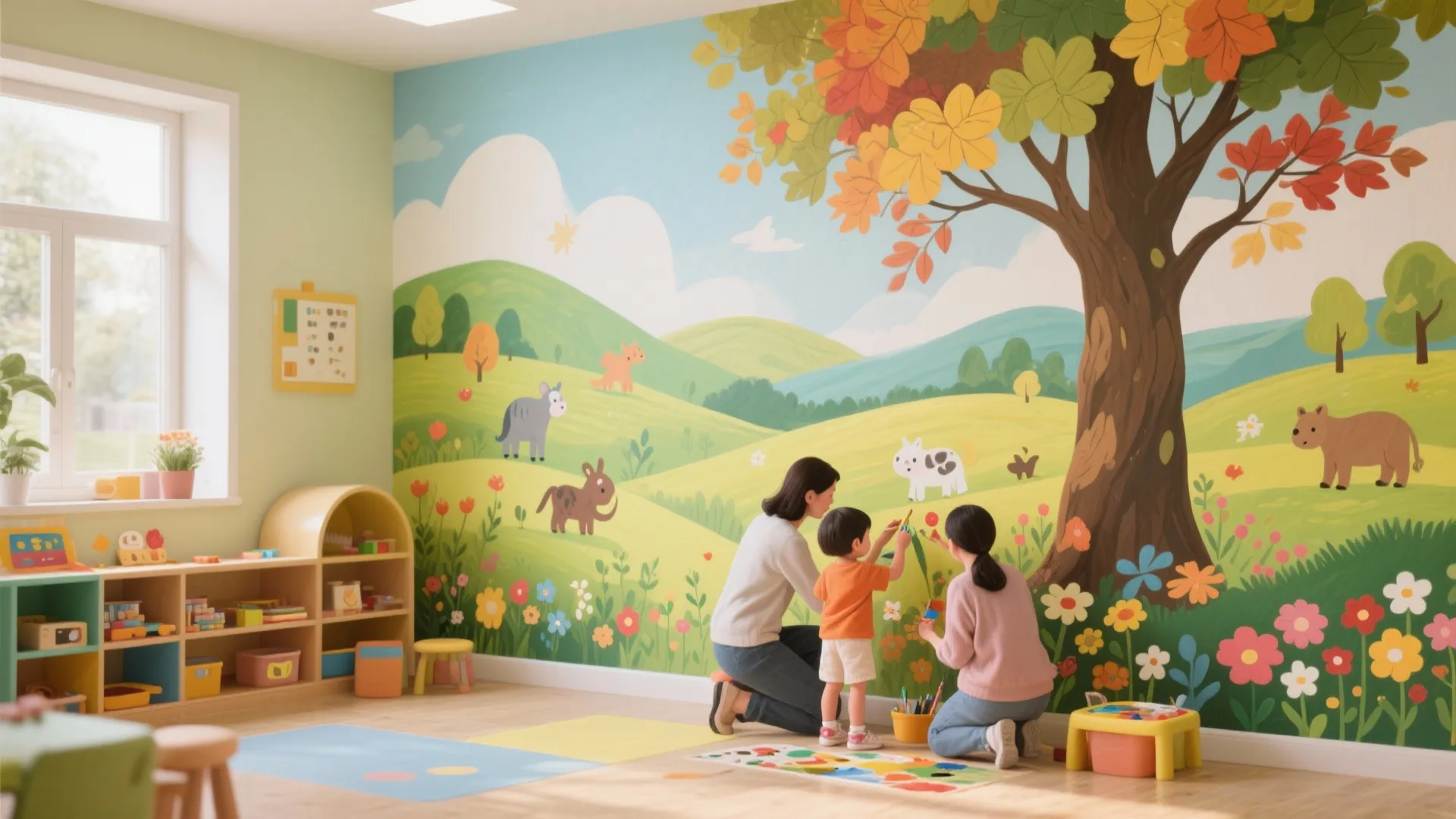 2. Nature-Inspired Murals