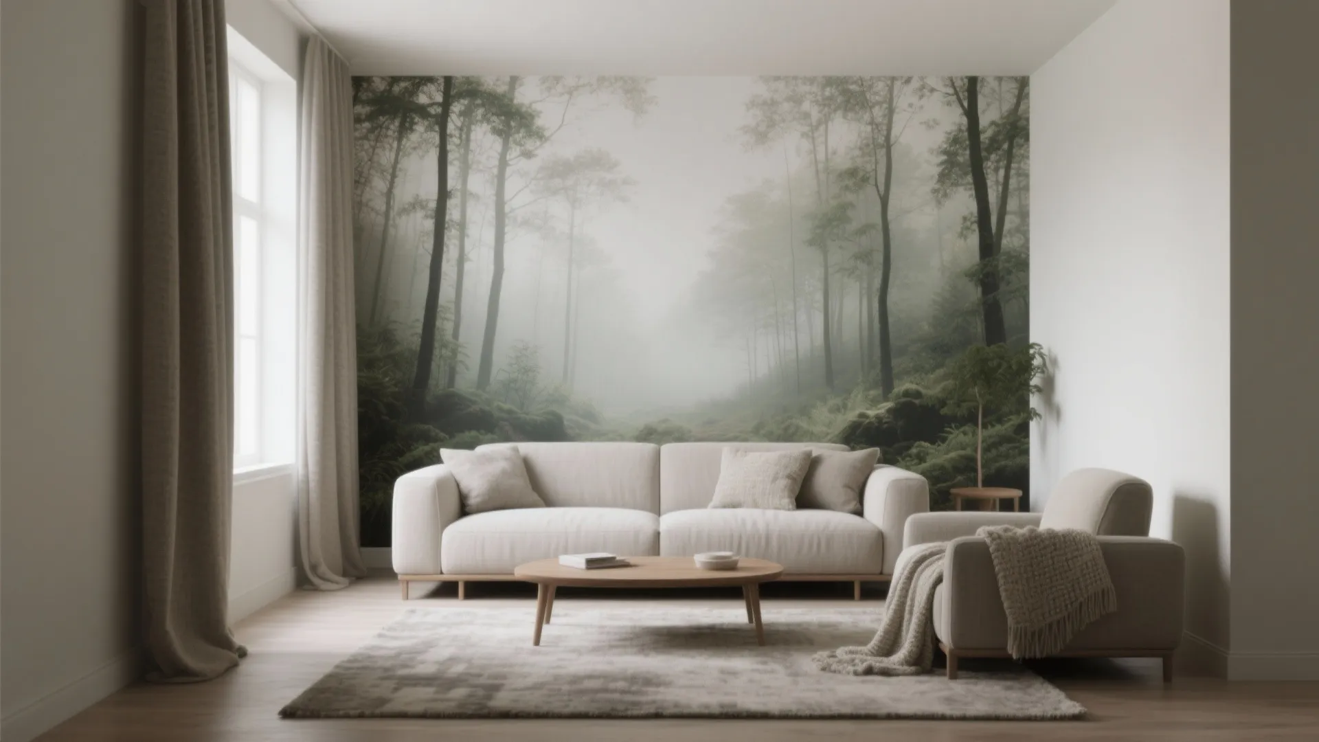 Nature-Inspired 3D Murals for Calm and Zoning