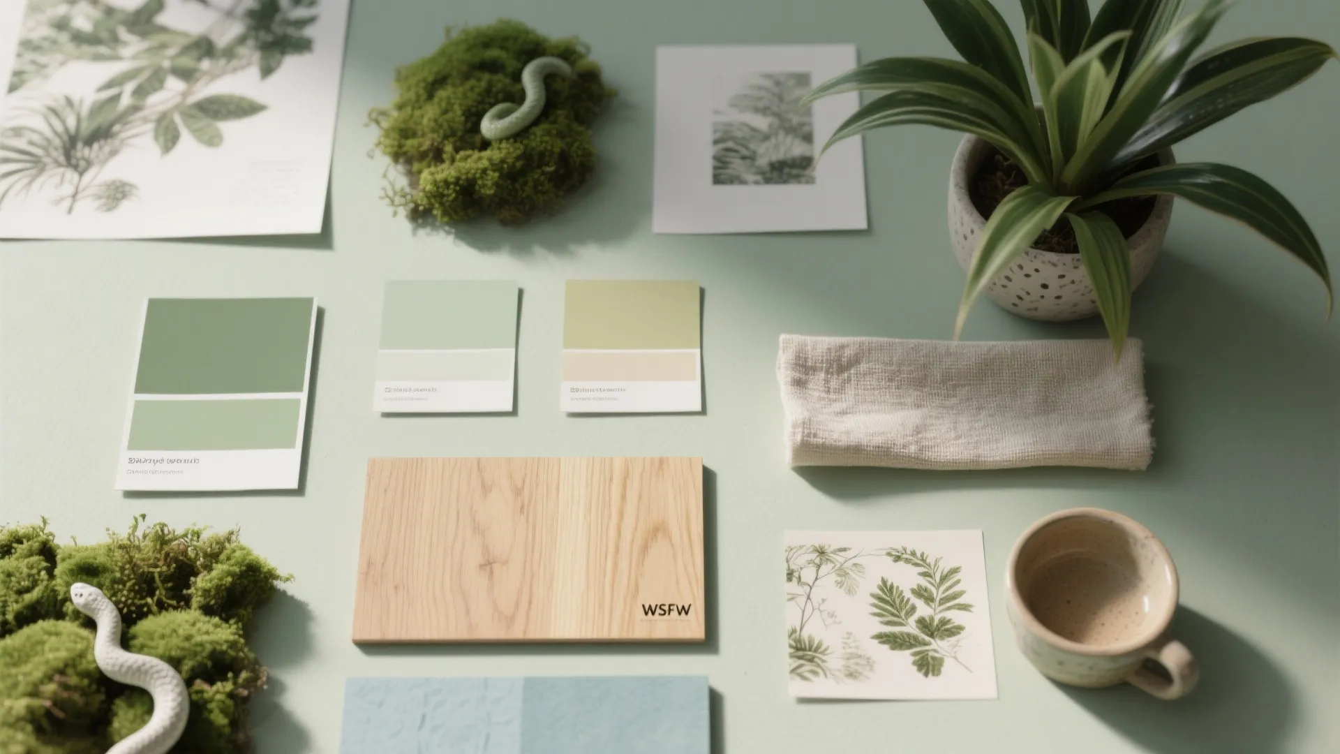 Biophilic accents and color psychology