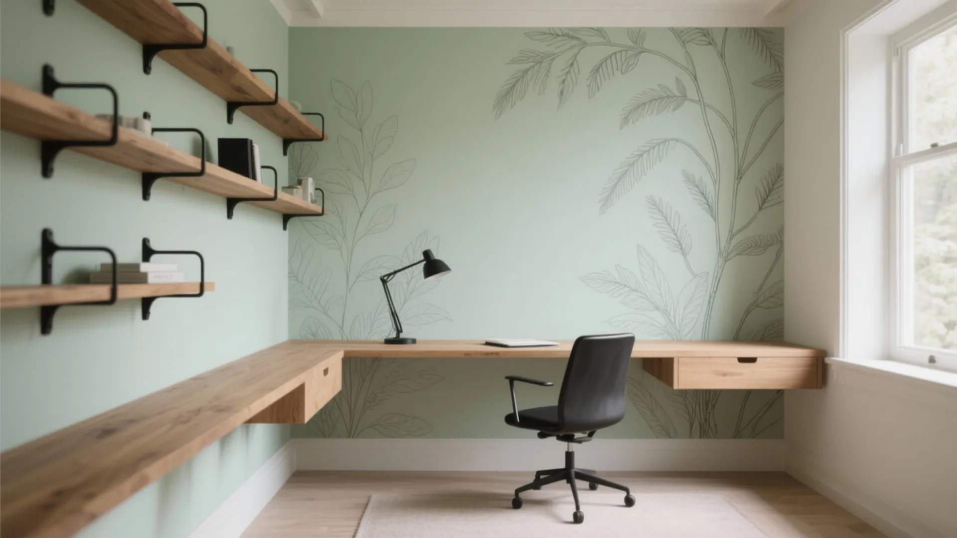 Nature-Inspired Palette or Soft Mural