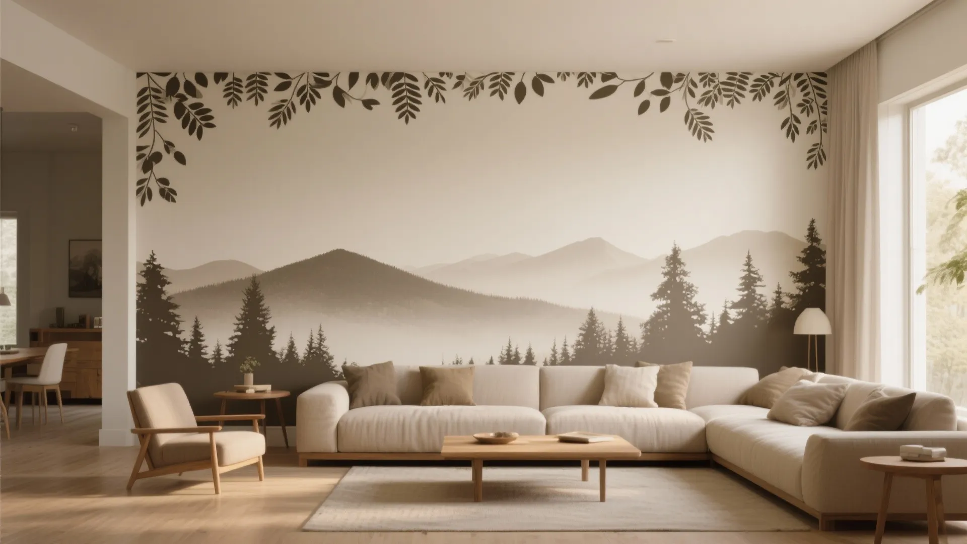 2. Nature Silhouettes and Scenic Bands