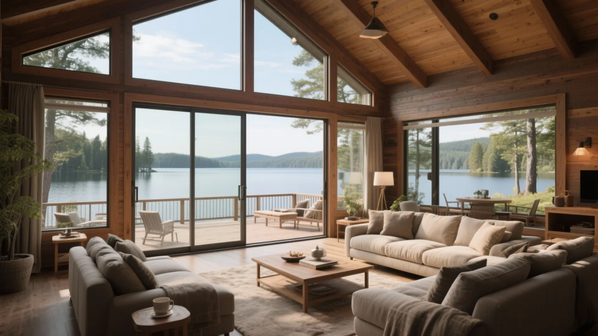 5. Nature-Connected Layout with Large Windows