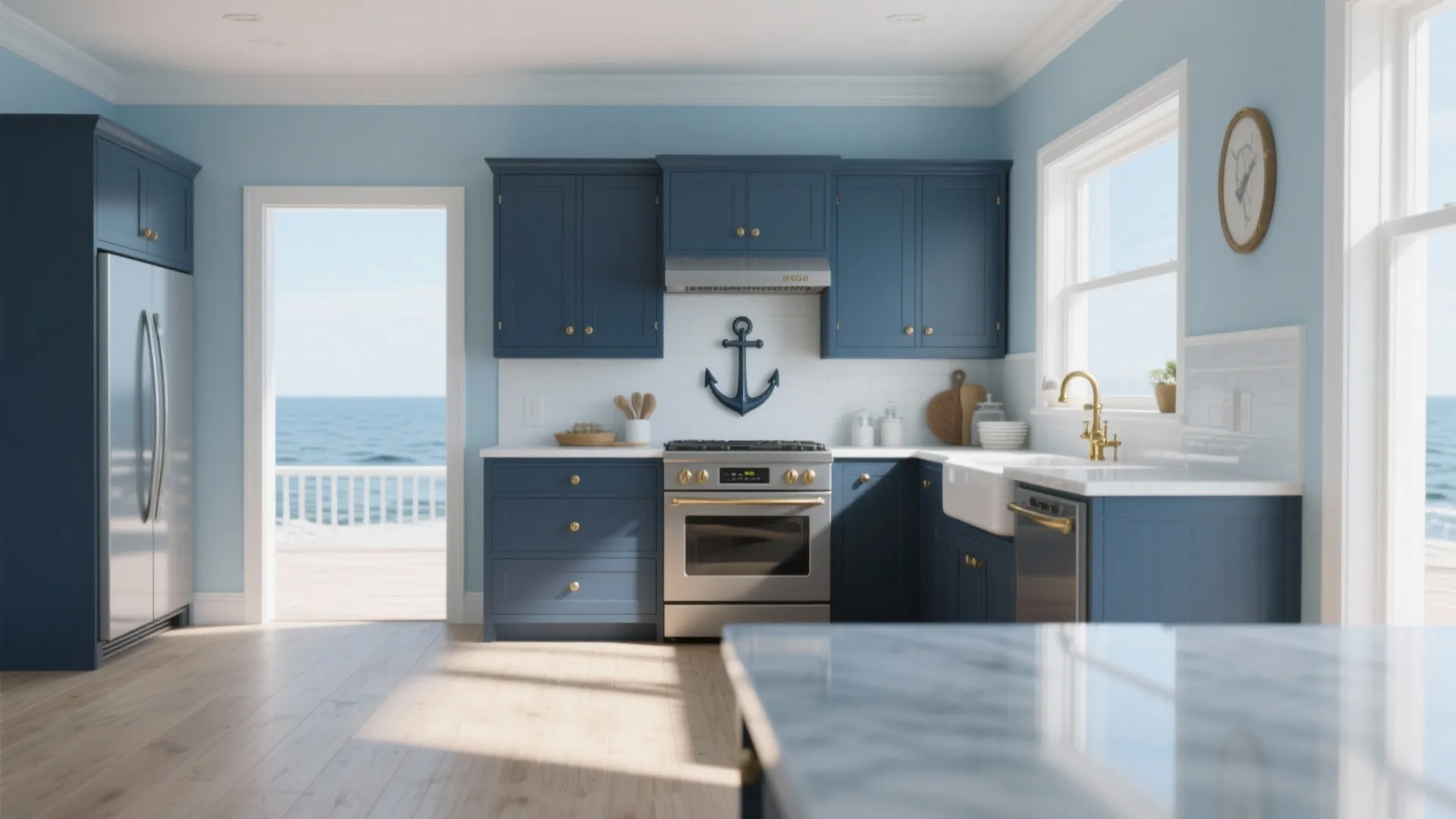 4. Crisp Nautical Blues