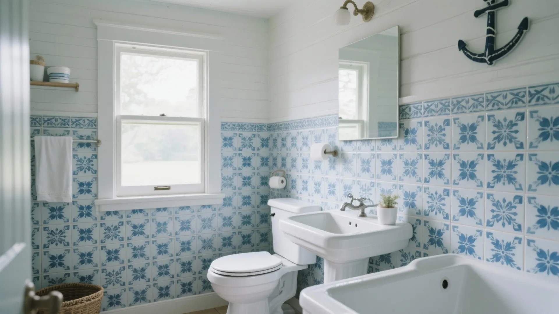 Tip 7: Nautical Blue and White Pattern