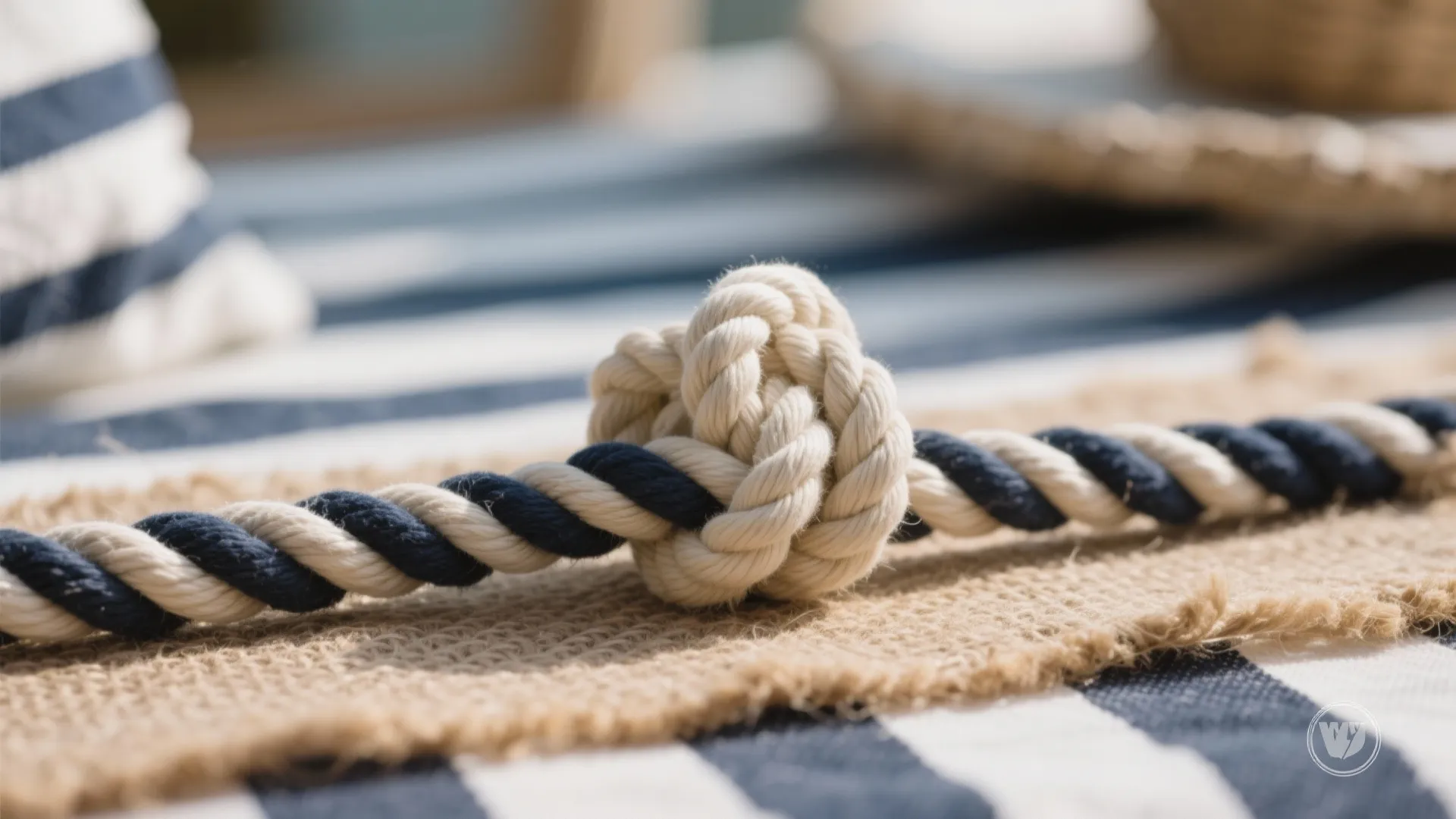 Nautical Little Sailor (Navy, White, Rope Accents)