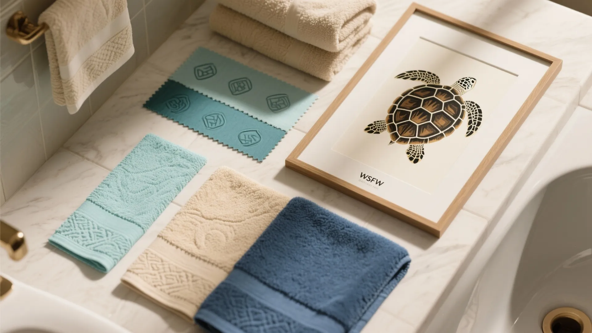 1. Nautical Color Palette with Turtle Accents