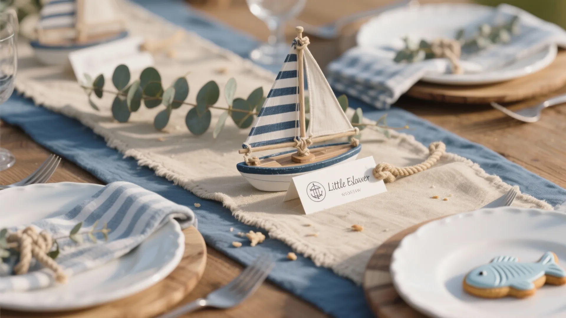 Theme Story: Little Explorer Tablescape (Nautical or Safari)