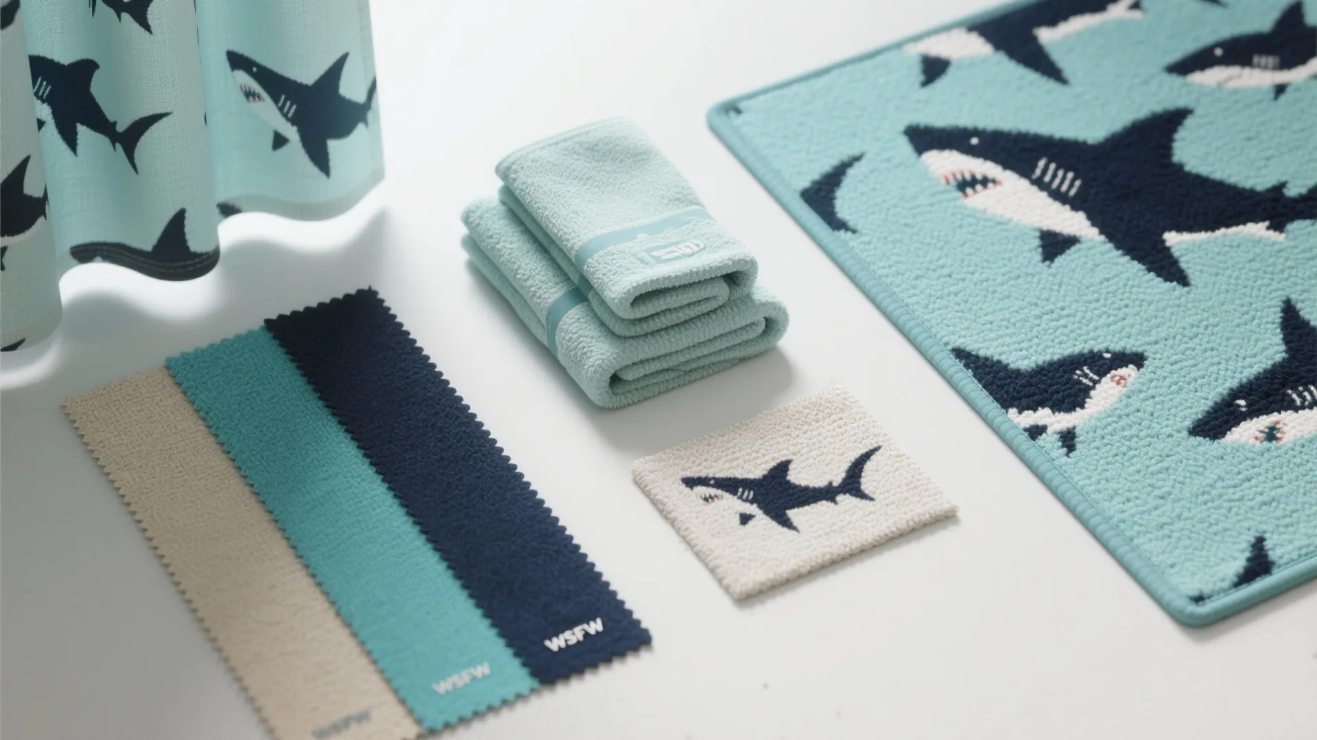 2. Nautical color palette with shark pops