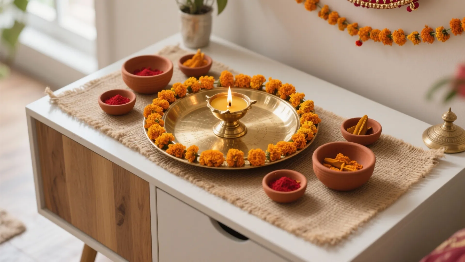 Navratri Pooja Thali Decoration: 5 Creative Ideas: Small-space friendly, tradition-rich thali styling that blends design sense with practical rituals