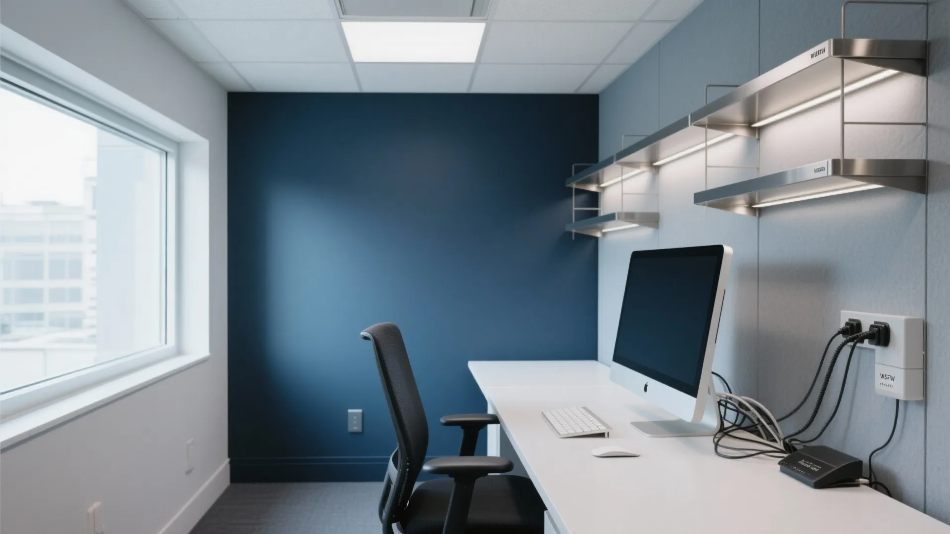 Navy or Blue-Gray Accent for Deep Work