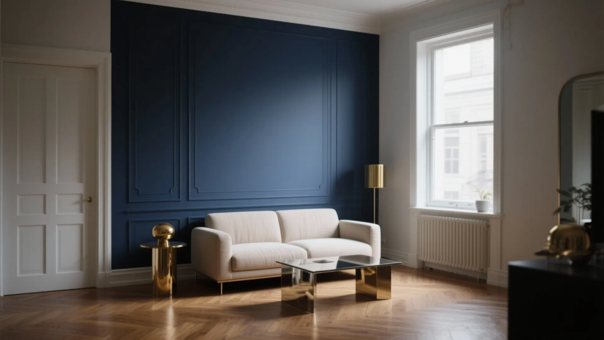 Navy Accent for Dramatic Depth