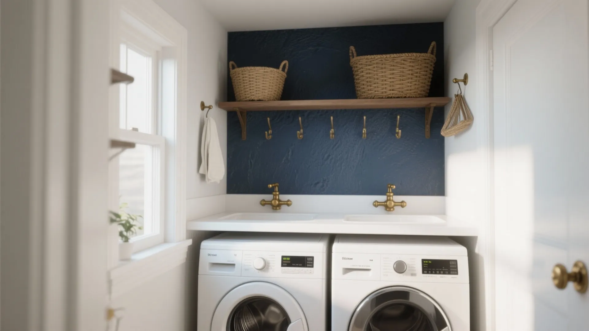 2. Moody Navy Accent Wall