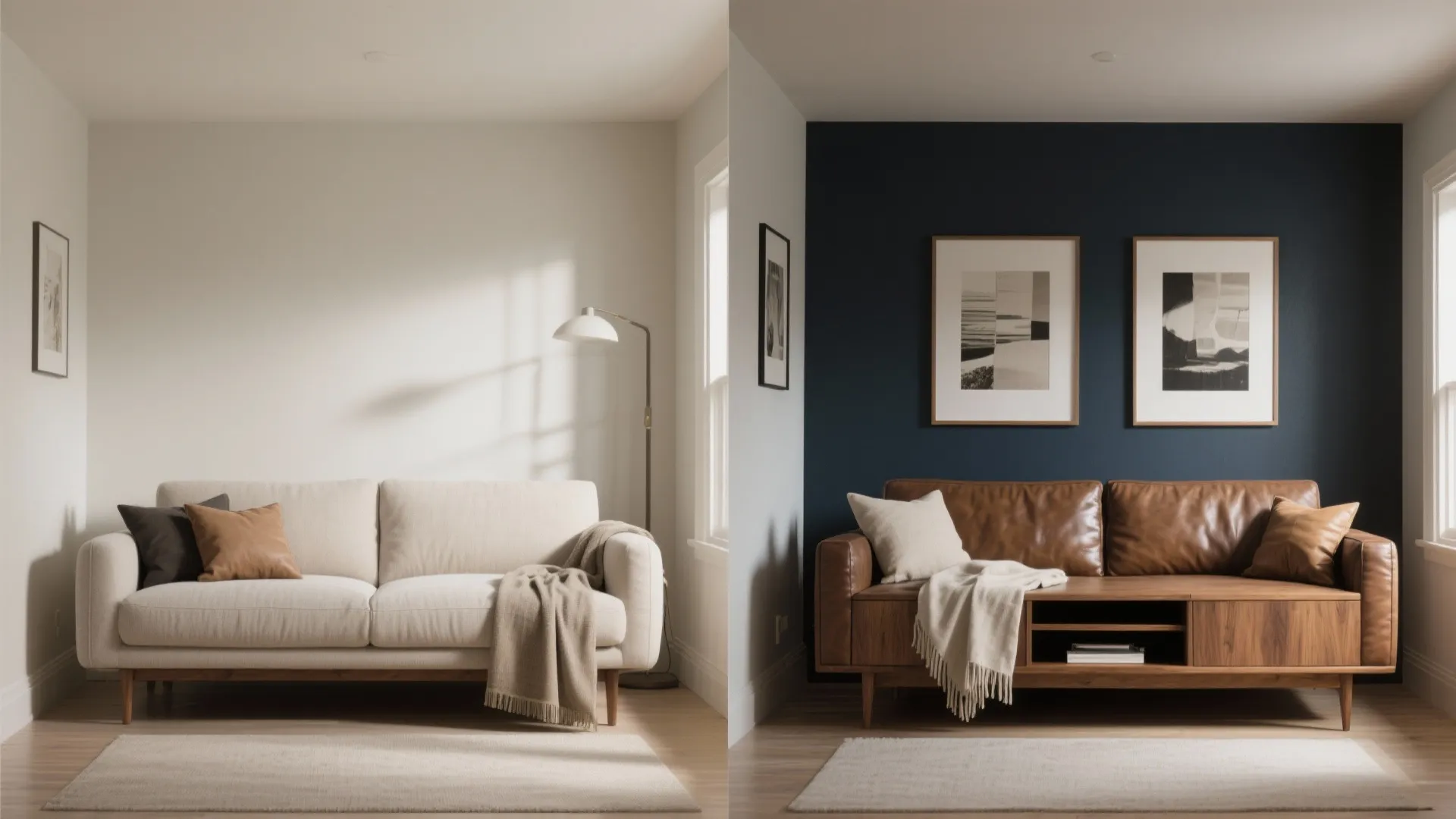 Bold Accent Wall in Navy or Charcoal