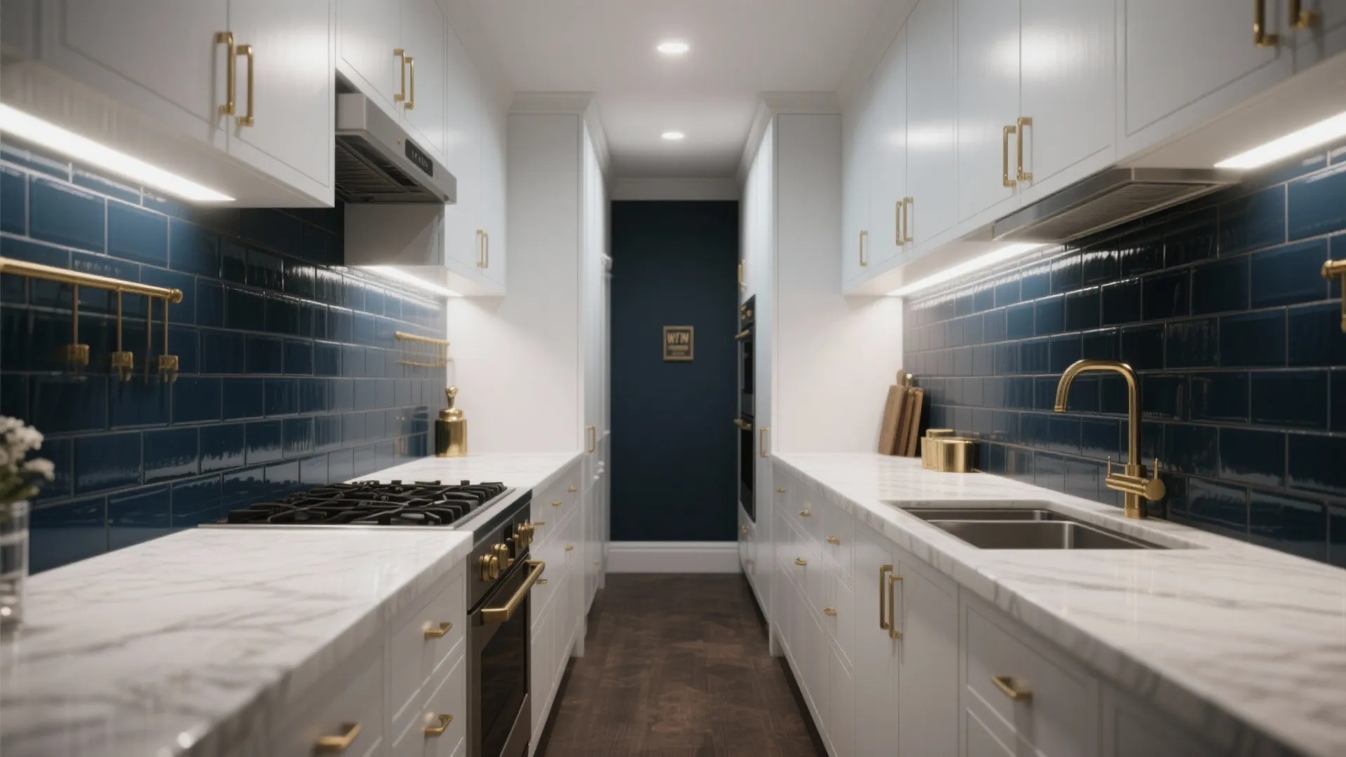 2. Deep Navy Accent Wall for Drama