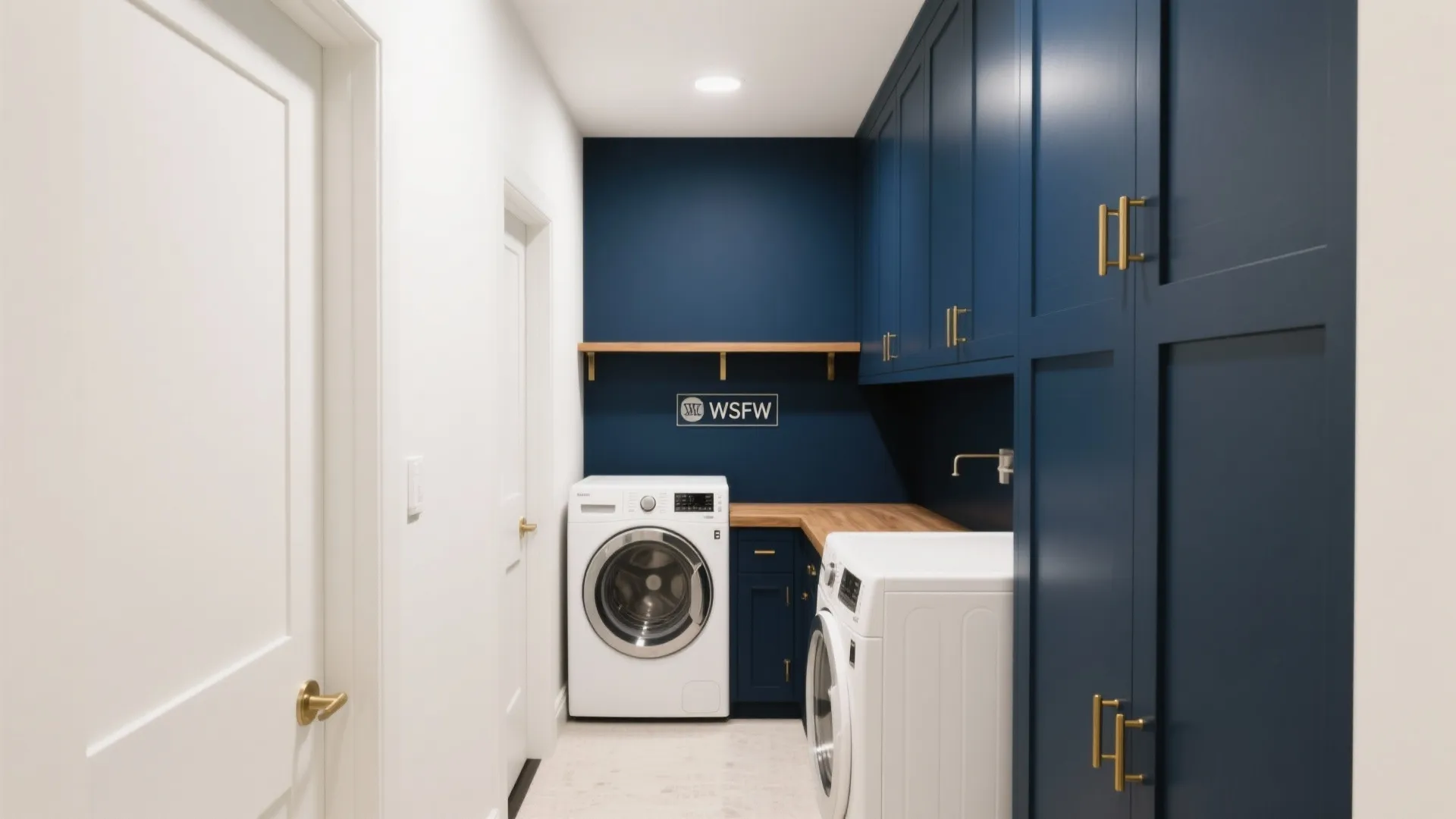 Deep Navy Accents for Slim Drama