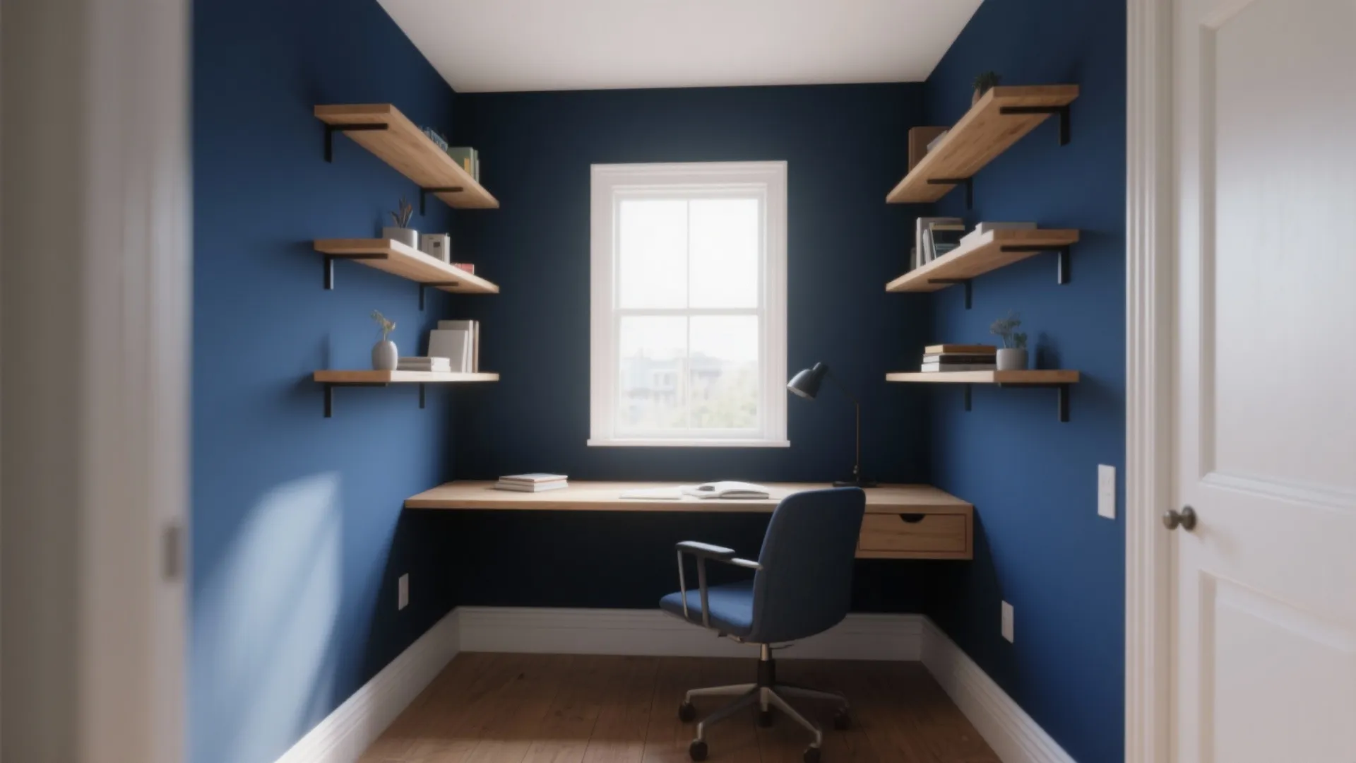 Deep Navy Accent Wall