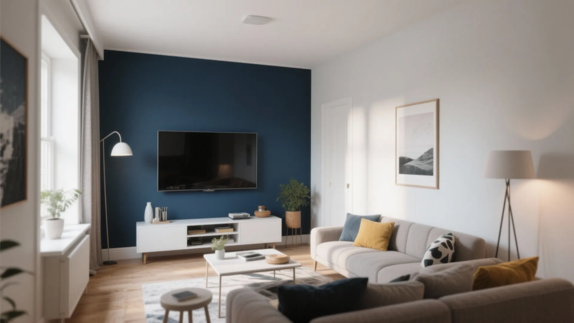 Accent Wall Behind the TV