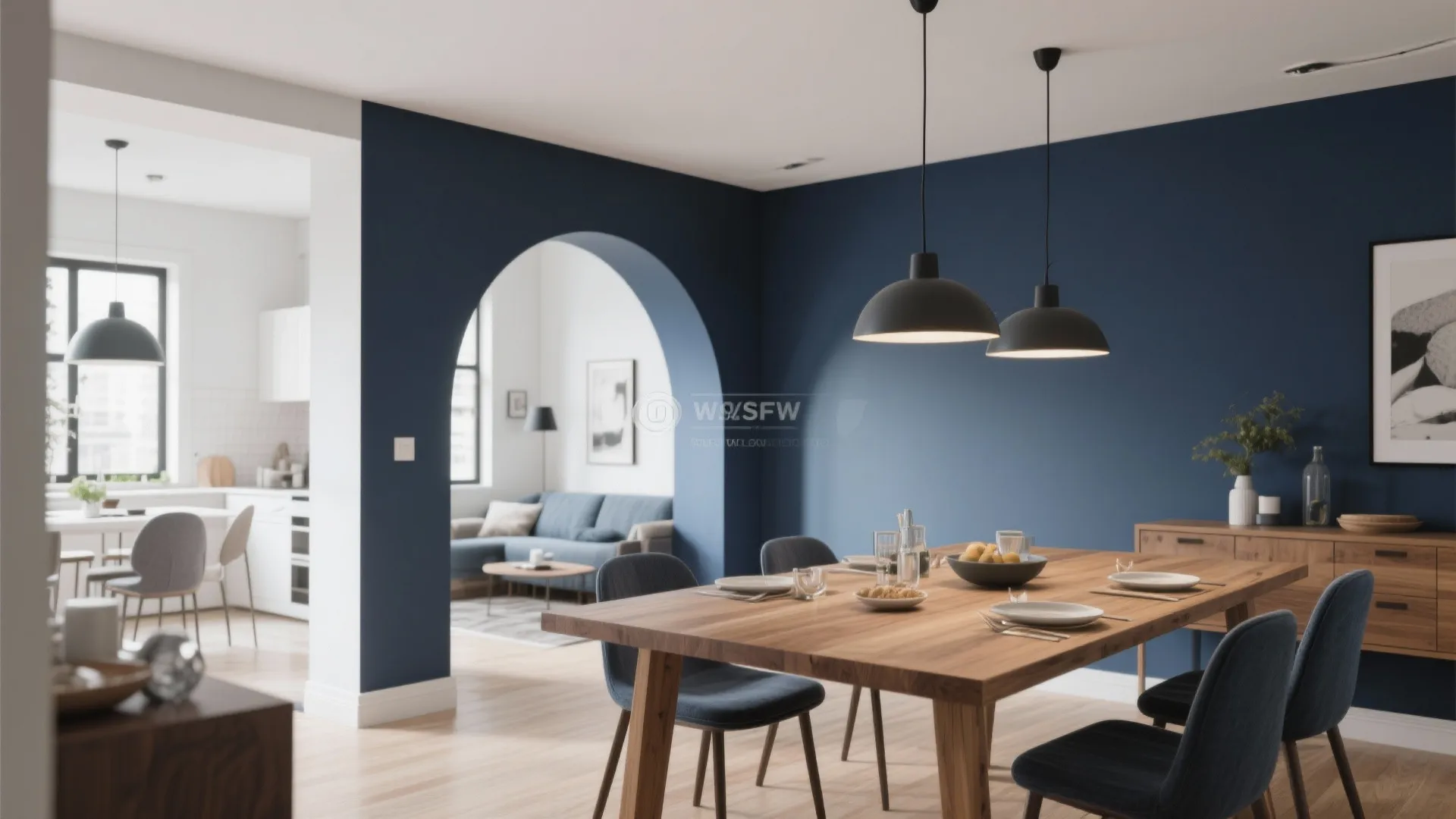 6. Accent Wall to Anchor Dining Area