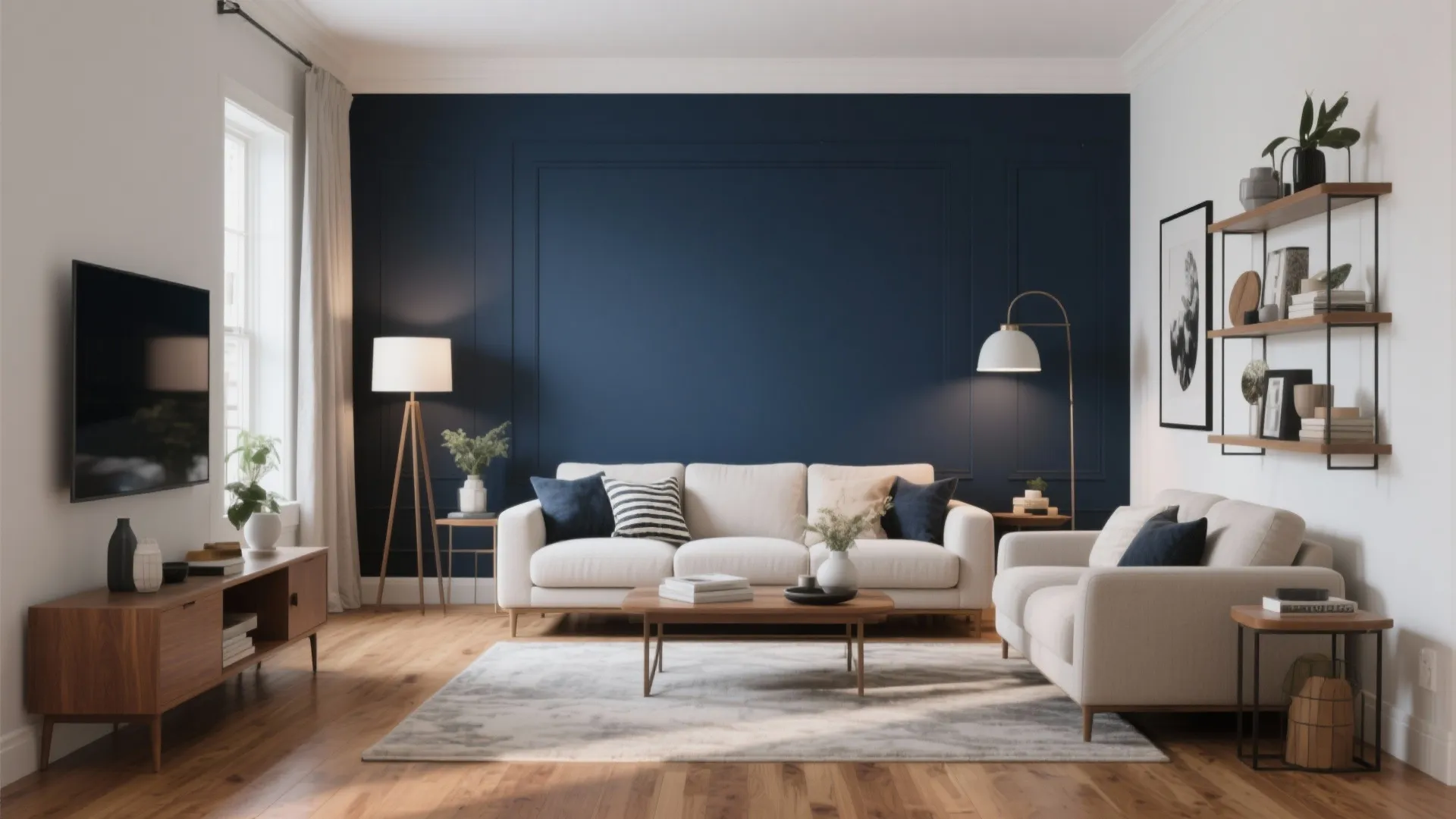 9. Accent Wall for Focal Point