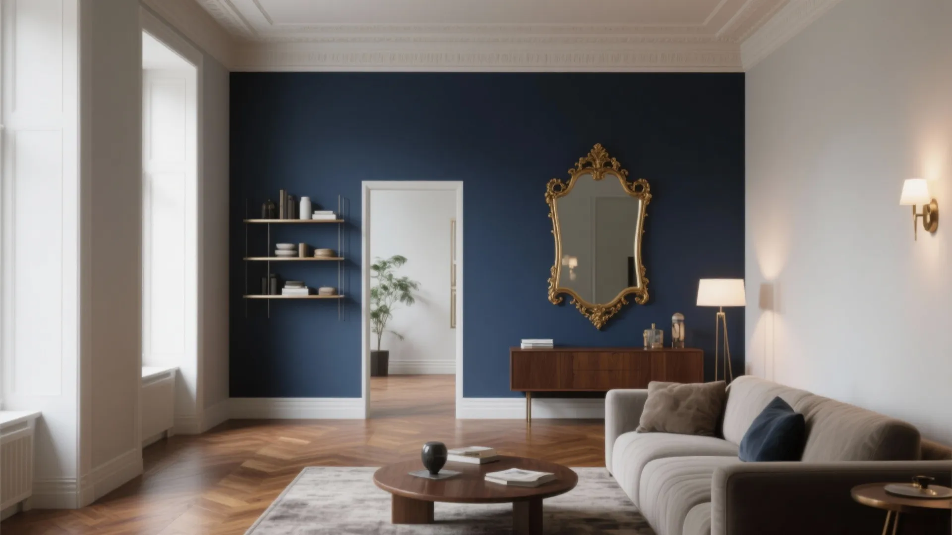 Navy Accent Walls