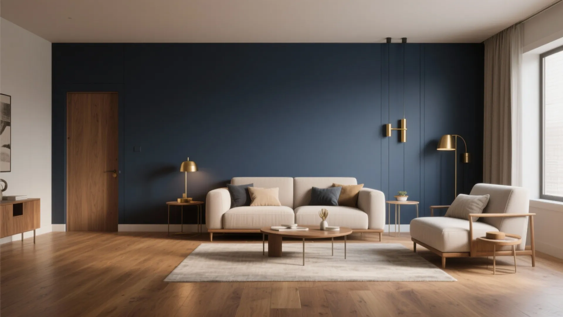 2. Use blue as an accent wall, not a takeover