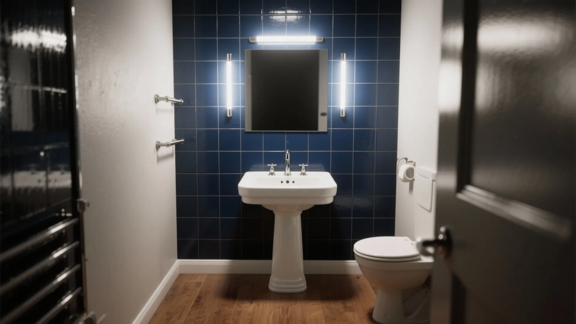 2. Deep Navy Accent Wall for Drama