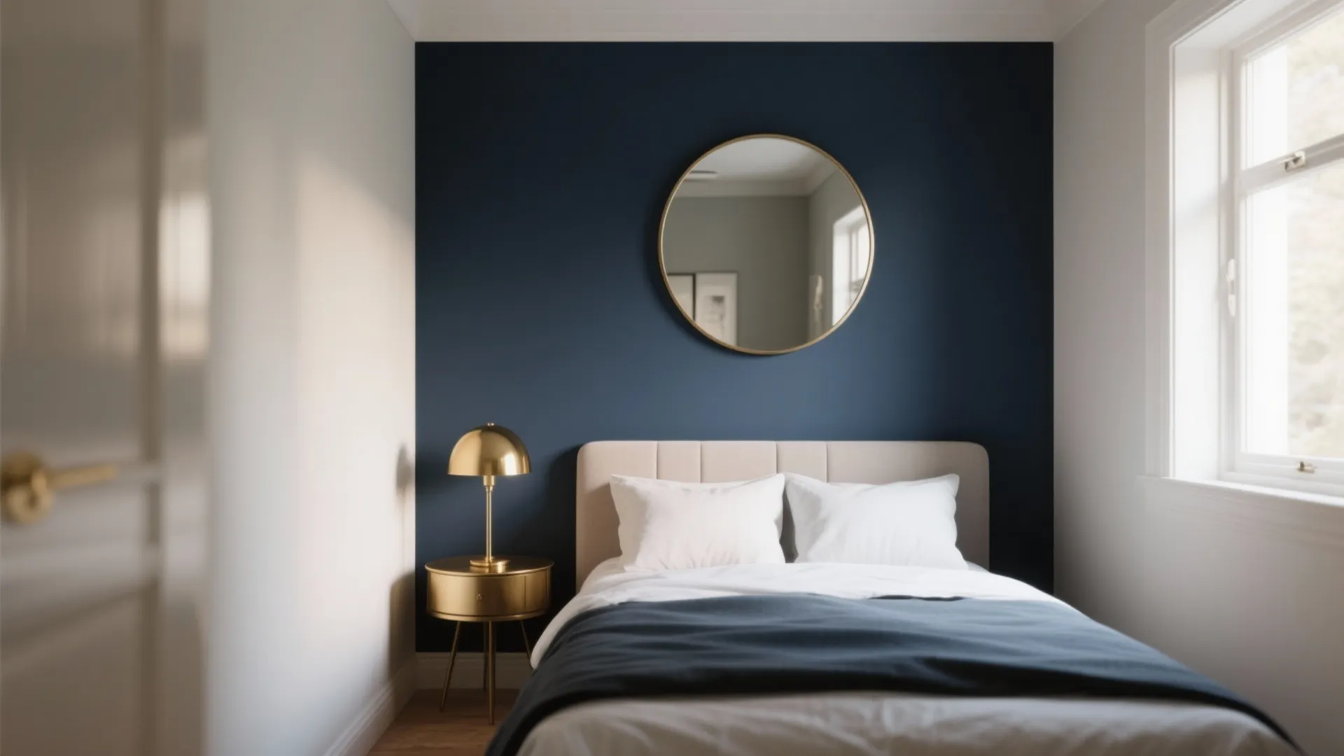 2. Moody Navy Accent Wall