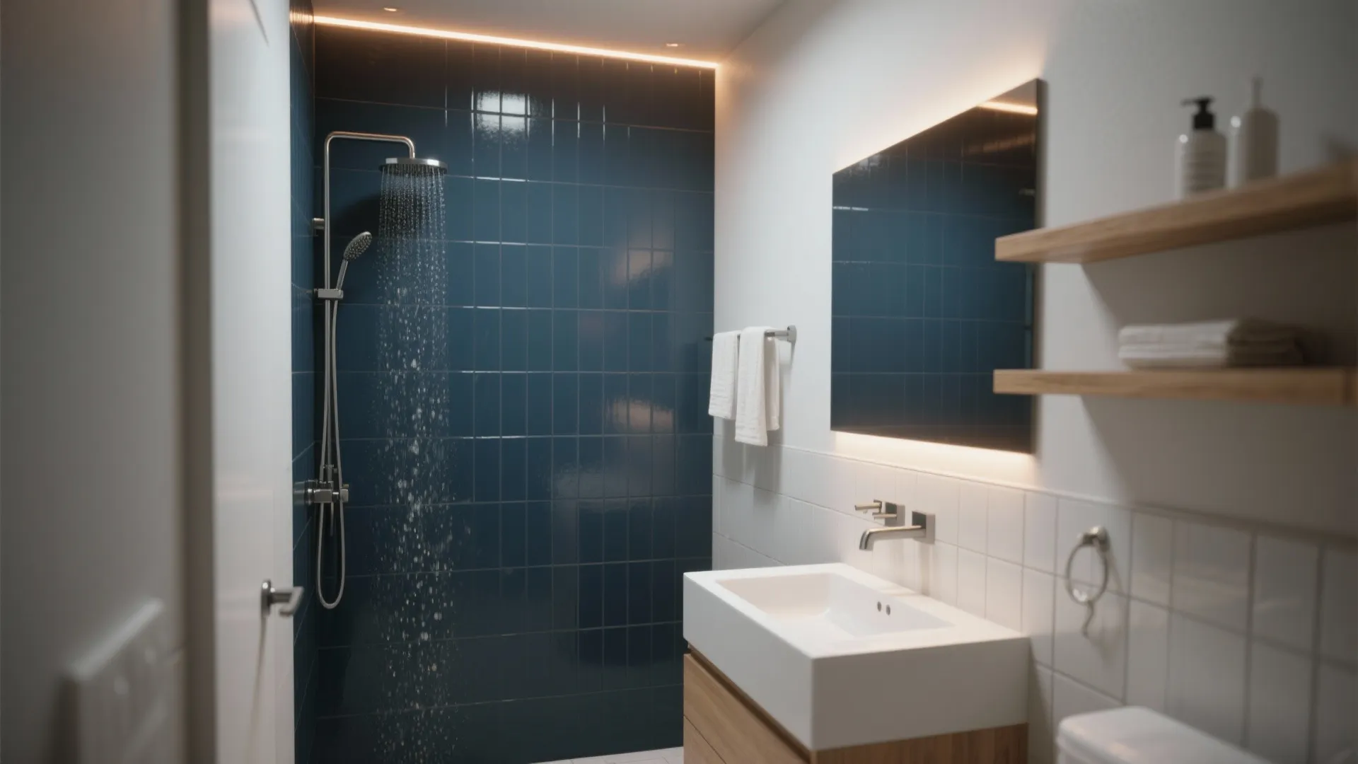 1. Deep Navy Accent Wall