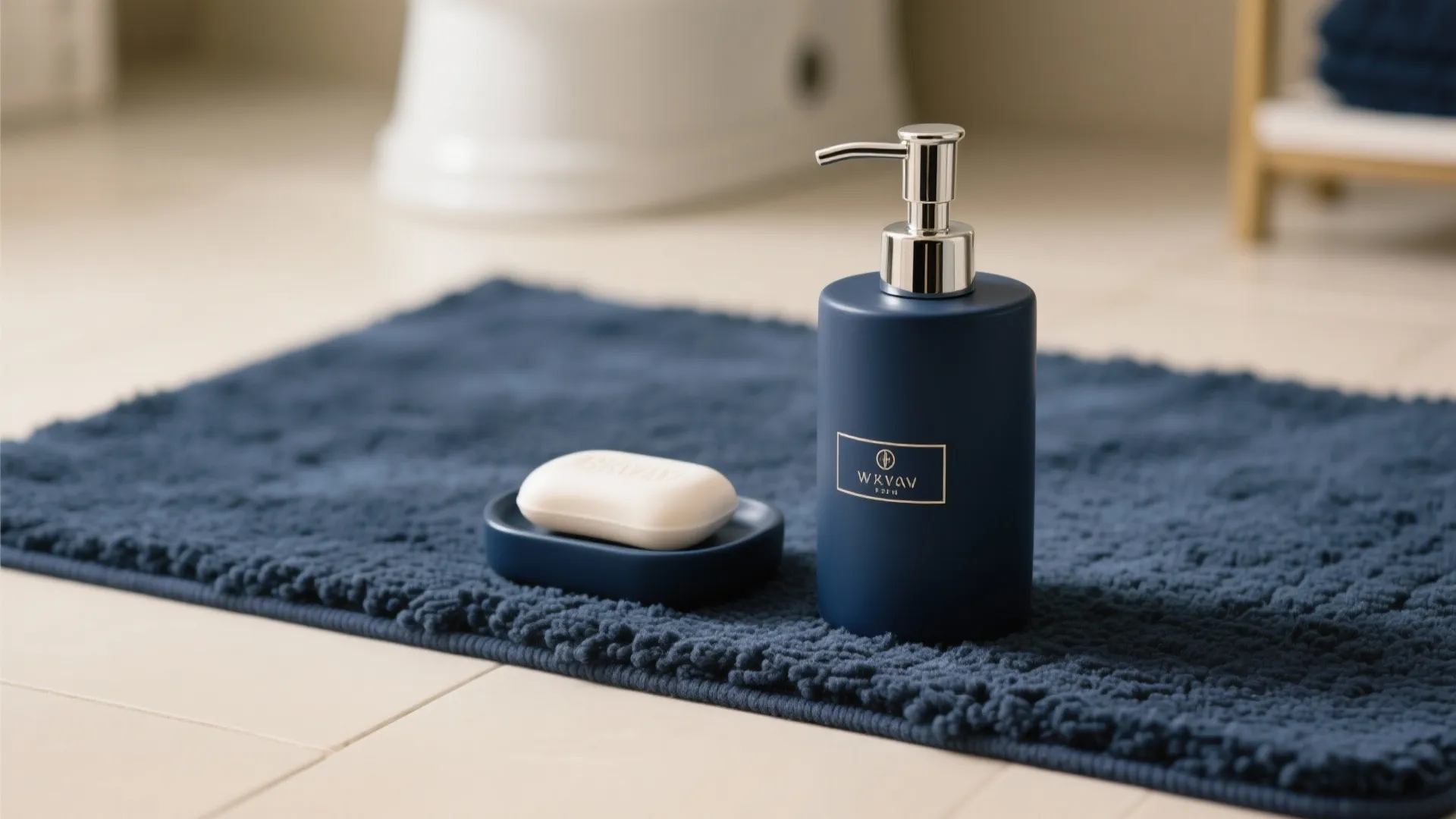 10. Navy Accessories, Cream Base