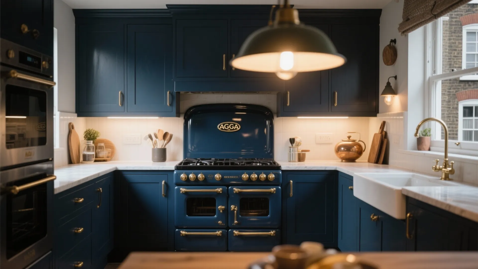 Idea 2: Deep Navy Drama