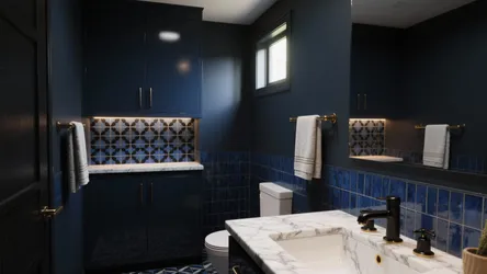 Black and Blue Bathroom Decor: 5 Bold Ideas