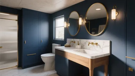 5 Naval Blue Bathroom Ideas