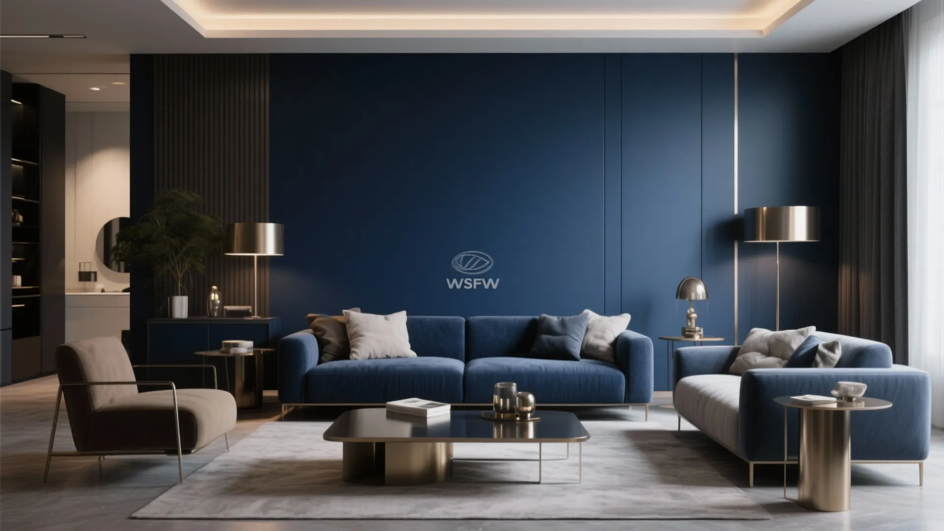 3. Navy Blue for a Bold Statement