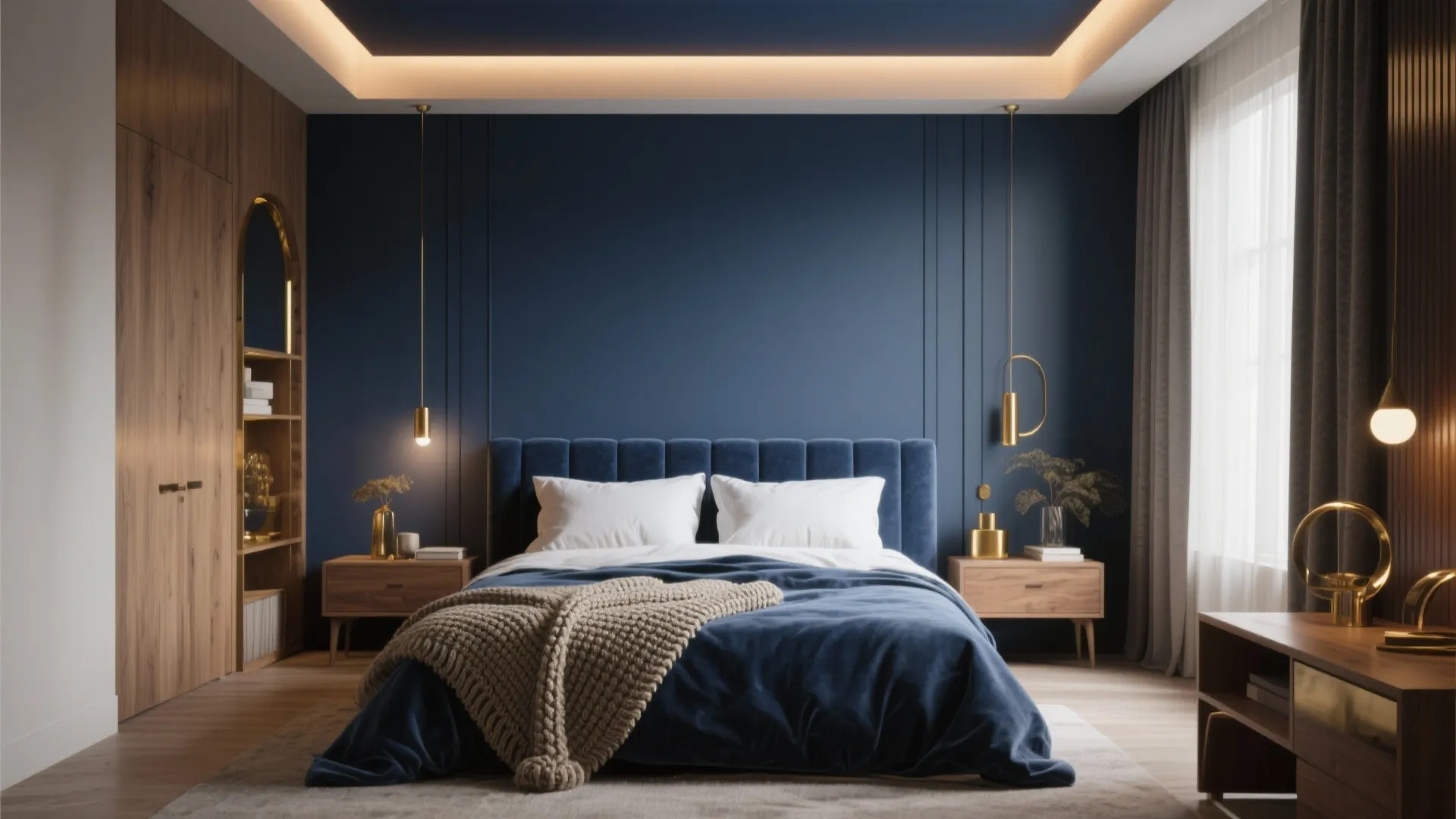 5 Navy Blue Bedroom Ideas You’ll Love: Creative bedroom decorating ideas with navy blue – from a designer’s desk