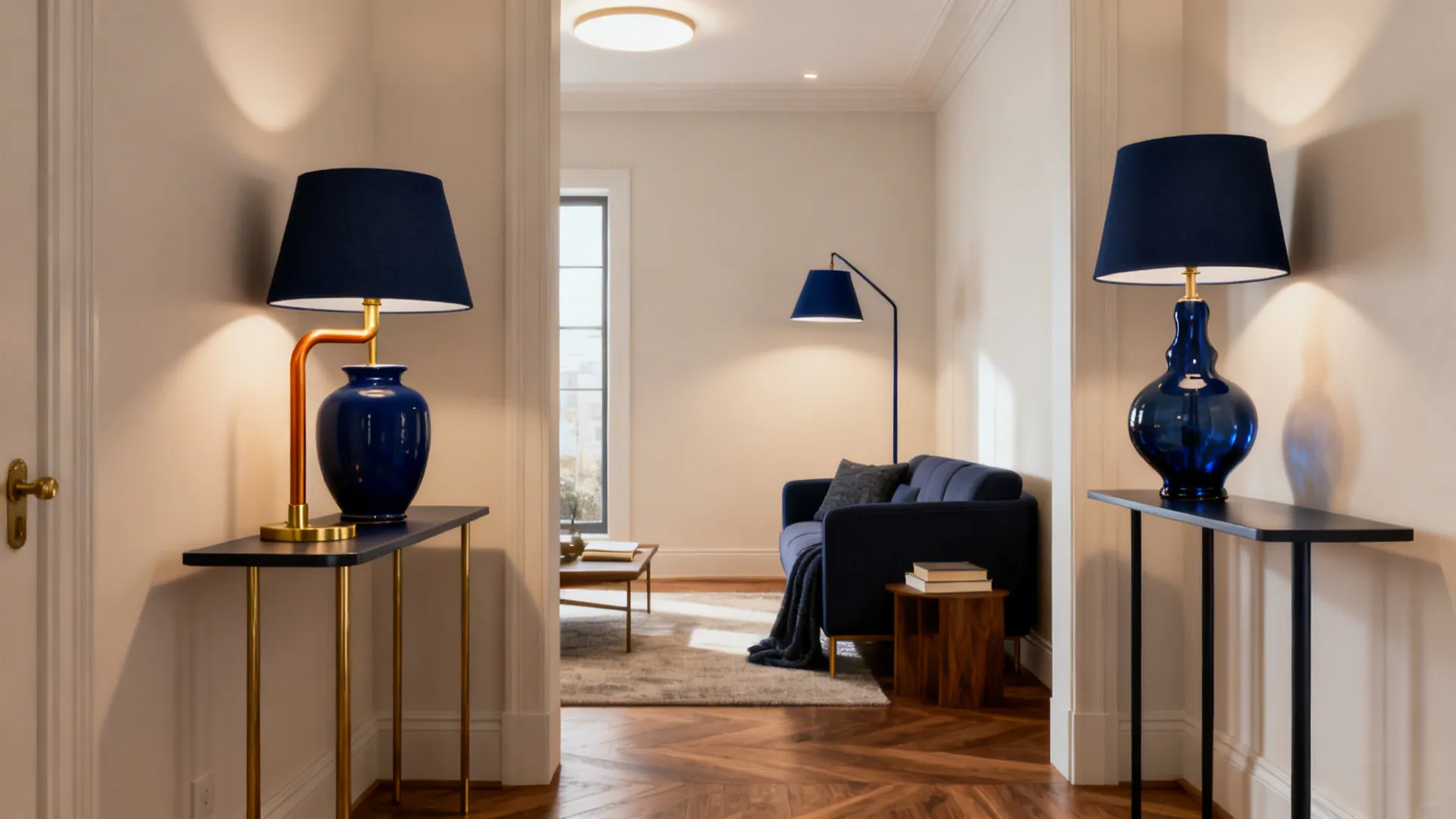 5 Navy Blue Lamp Ideas for Small Living Rooms