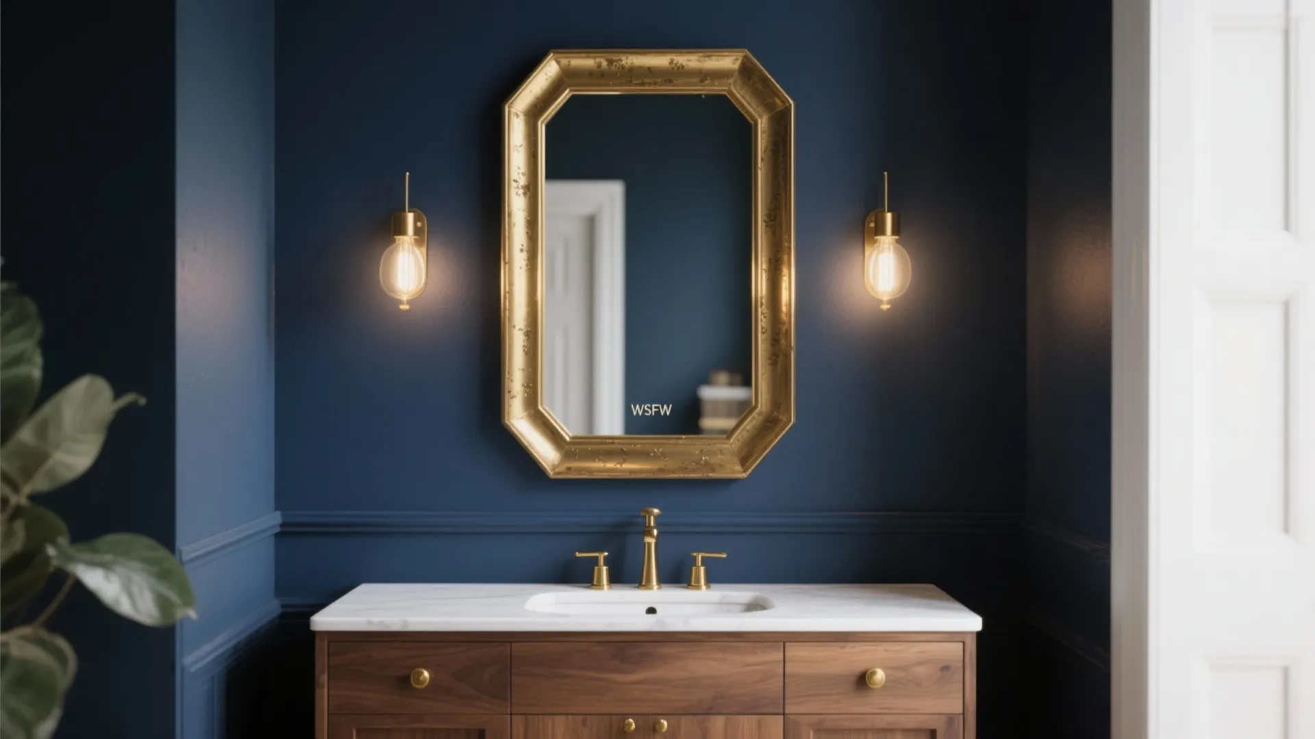 1. Navy and Brass: Timeless Contrast