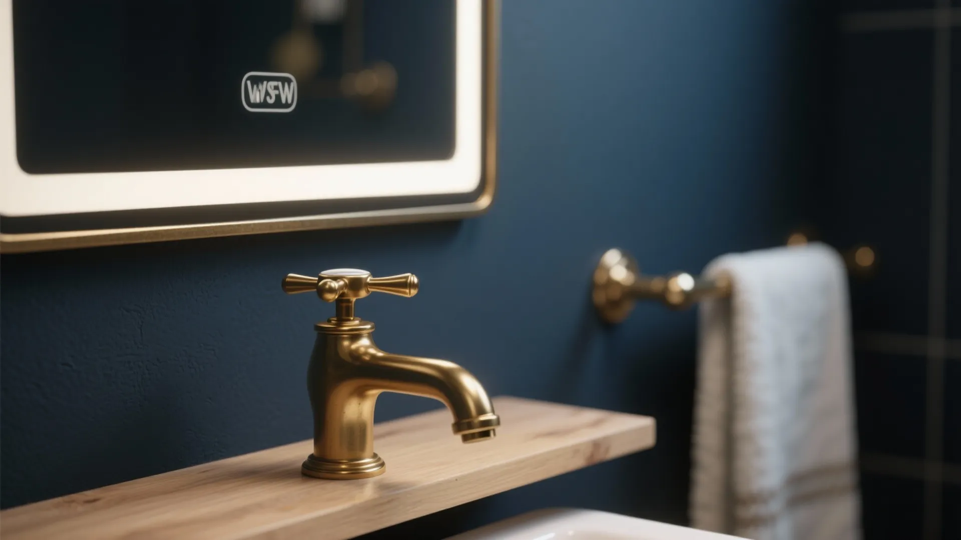 1. Navy + Brass Accent Combo