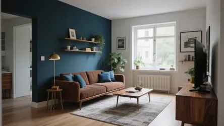 Cozy Contrast: 5 Blue & Brown Living Room Ideas