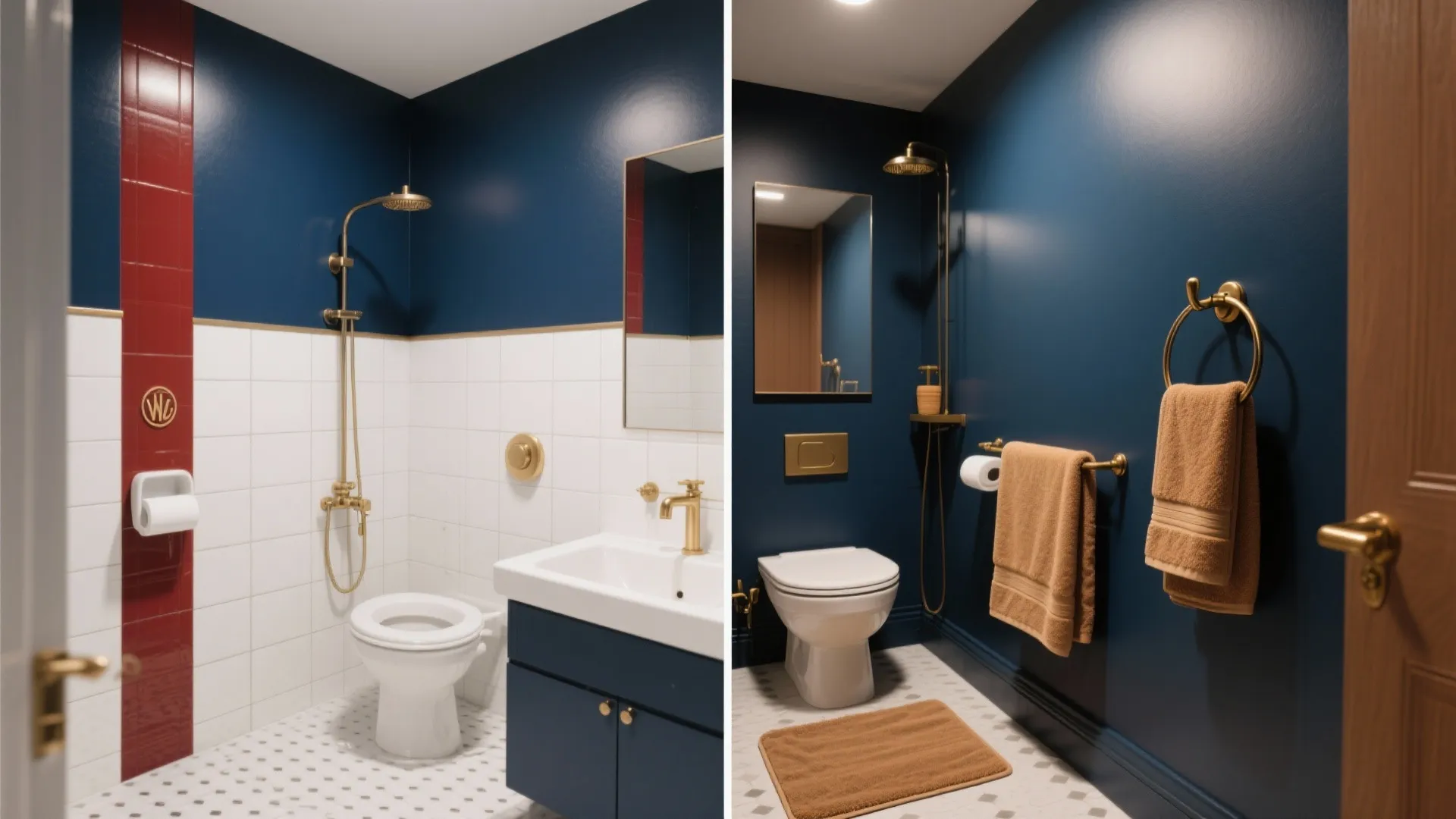 5. Play with Navy and Camel for a Modern Twist